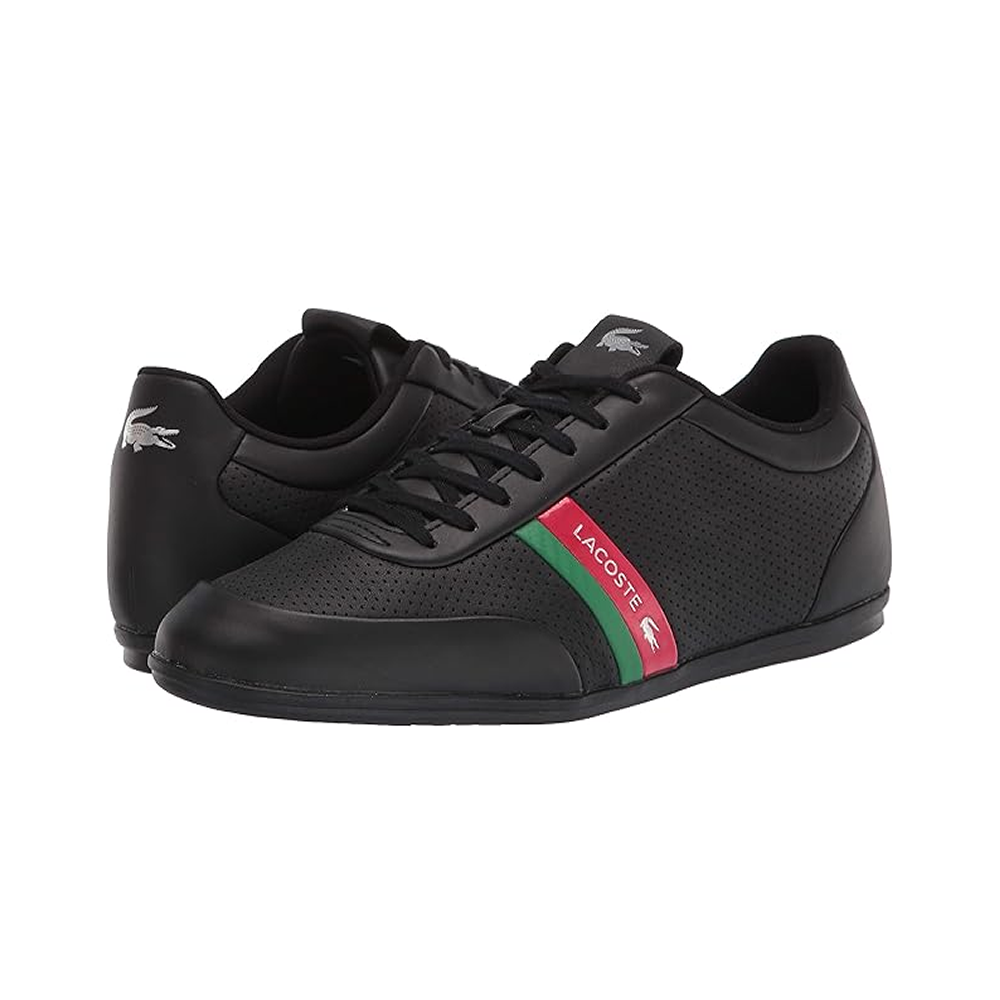 Lacoste Sneakers with Red and green Stripes