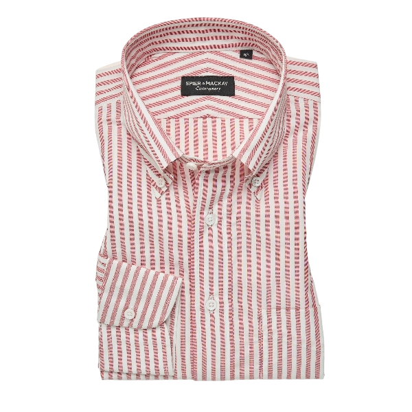 SPIER & MACKAY Red End on End Stripe DON-3314