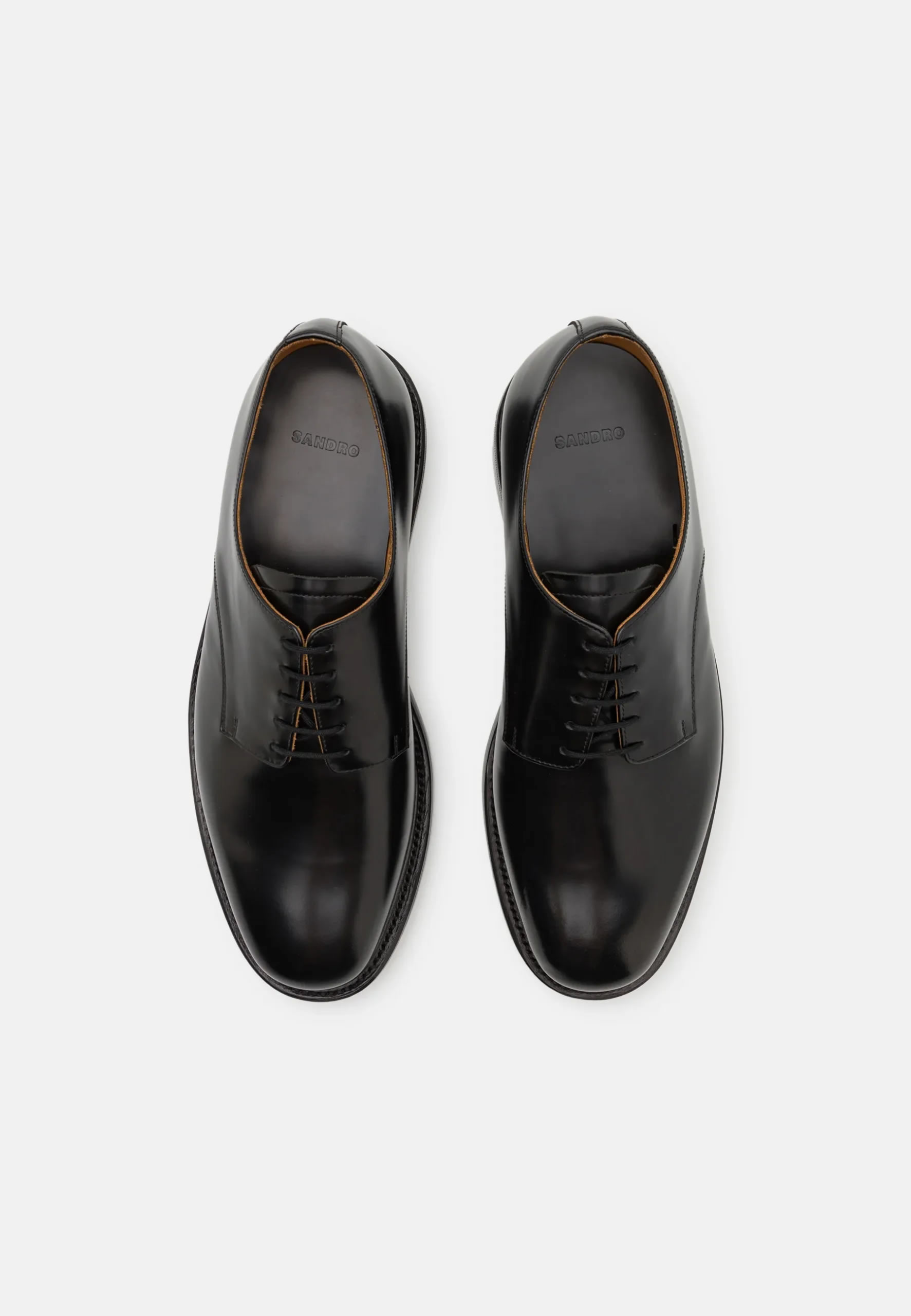 SANDRO PATENT LEATHER DERBY SHOES image 2